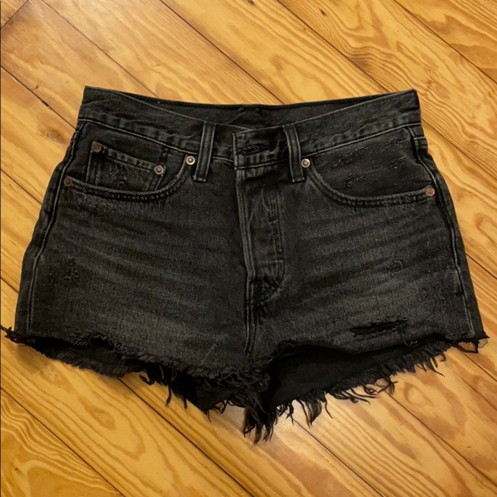 Levi’s 501 Cut Off Faded Black